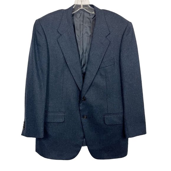 Corneliani Navy Blue Wool Cashmere Blazer Sports Coat Made in Italy - Size US 42